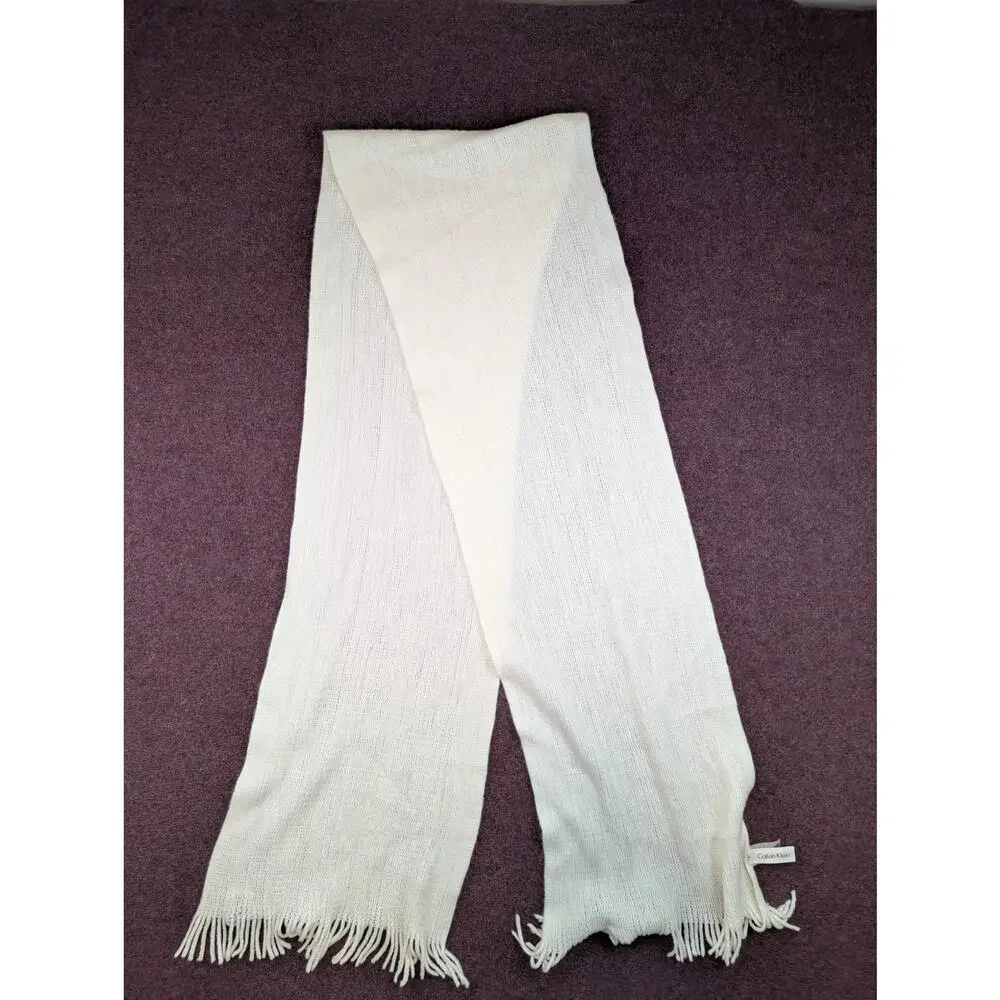Women's Calvin Klein Beanie, Glove, Scarf Set - White